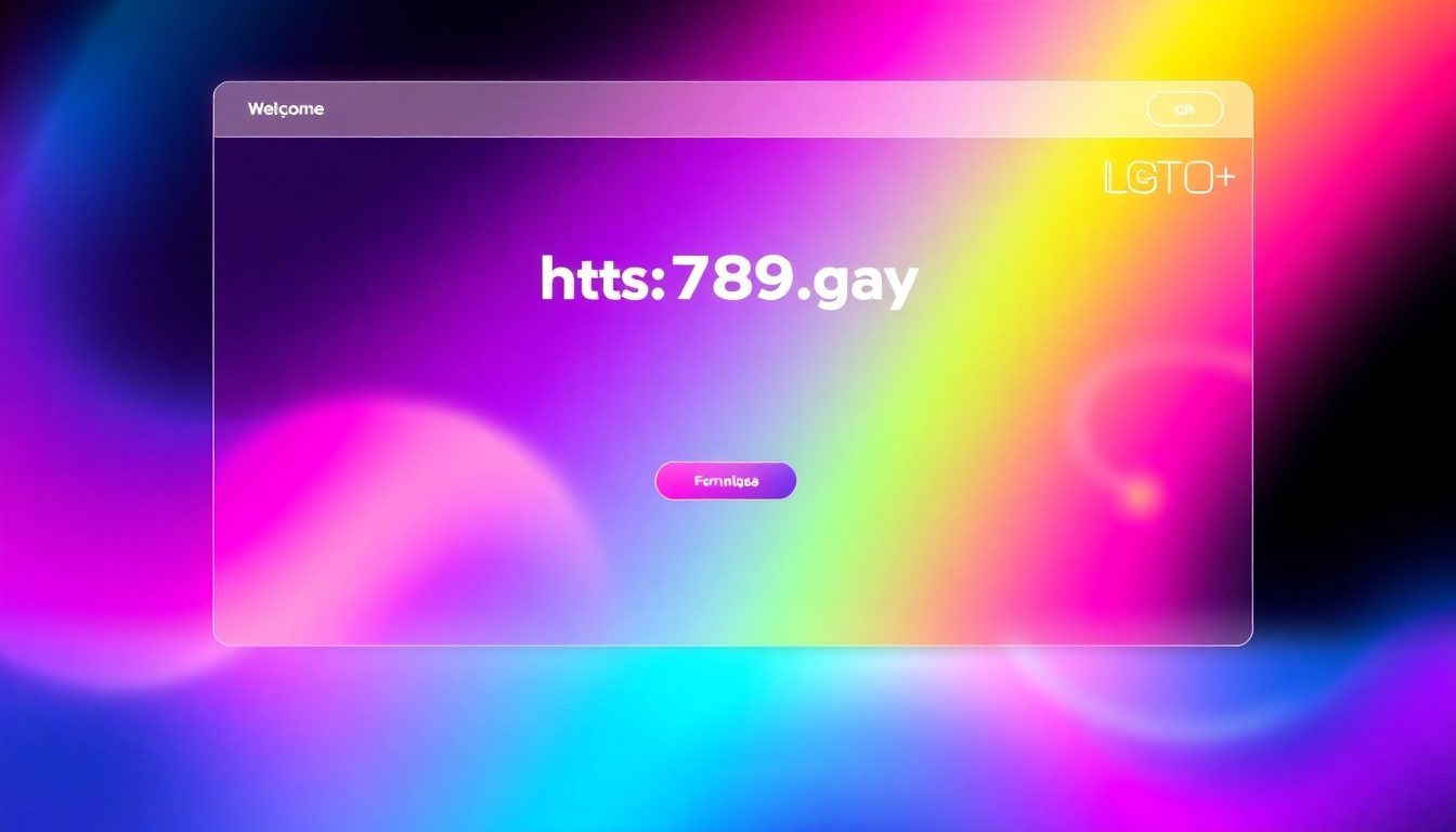 Homepage design of https://789f.gay with modern visuals and inclusive LGBTQ+ themes, emphasizing user engagement and diversity.