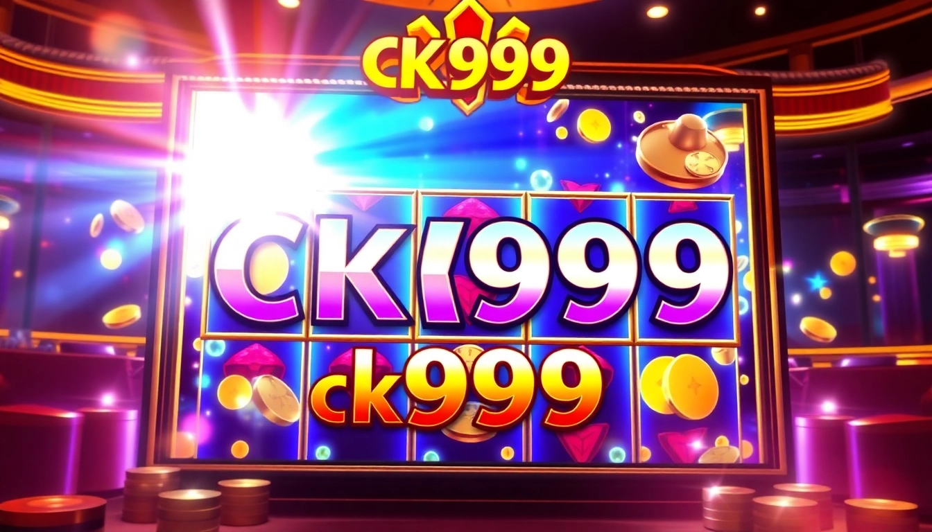 Engaging ck999 game interface displaying vibrant slot machines and casino atmosphere to attract players.