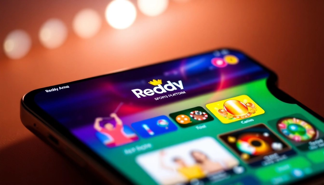 Reddy Anna online betting platform with cricket, football, and casino icons displayed on a smartphone screen, showcasing trusted Indian betting services.