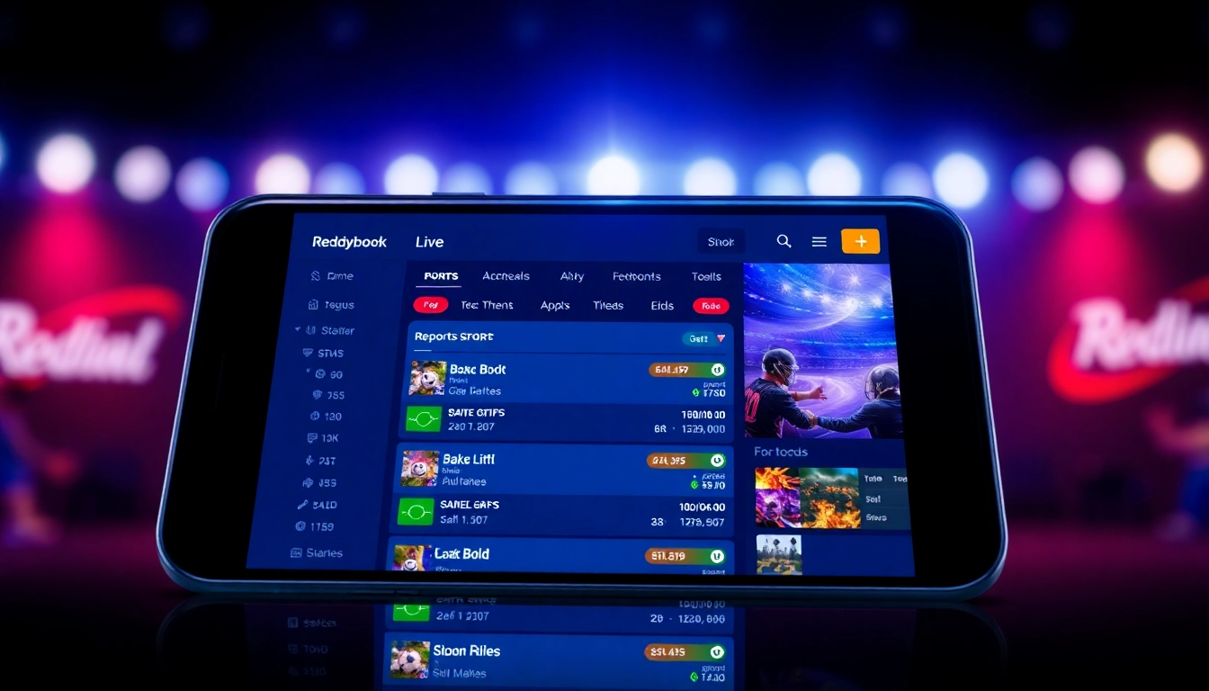 Engaging view of the Reddybook App showcasing live betting markets and a user placing a wager, emphasizing ease of use and dynamic sports betting features for Indian users.