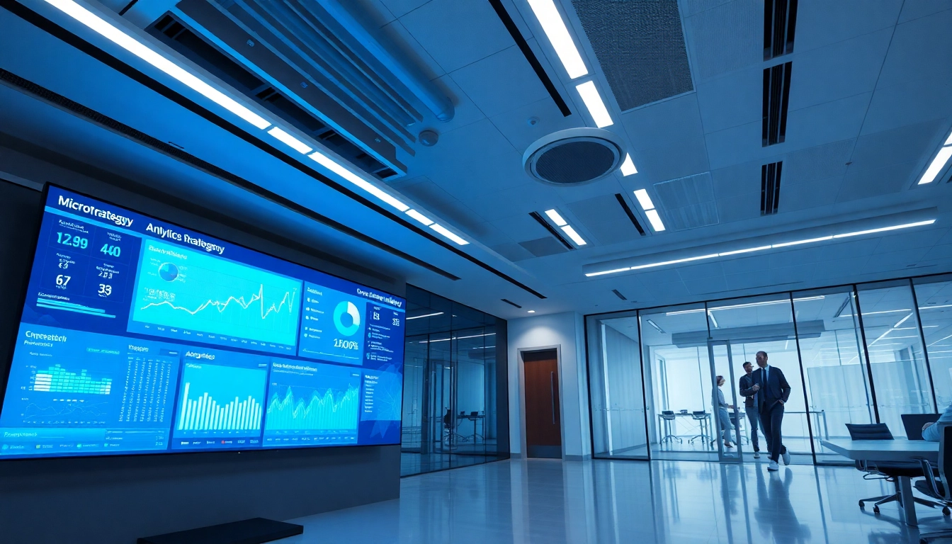 MicroStrategy analytics dashboard showcasing data visualization and business intelligence tools
