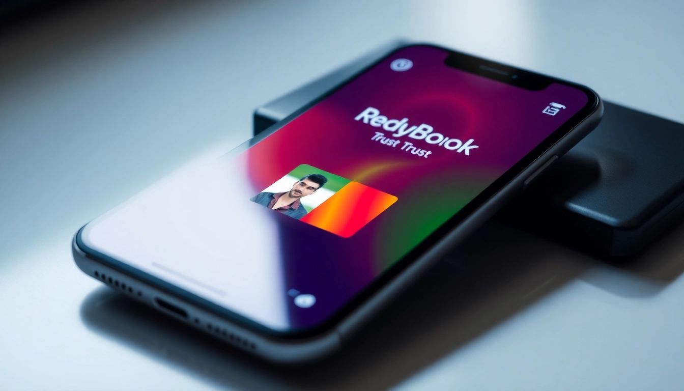 Reddybook ID on a smartphone screen demonstrating easy access to cricket betting platform with clear branding