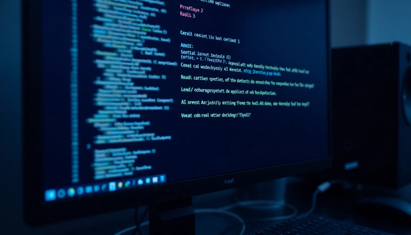 Technicians analyzing AI detection bypass methods with cybersecurity tools for secure content